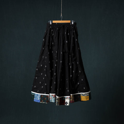 Jacquard 24 Kali Cotton Long Skirt with Patchwork Border 34