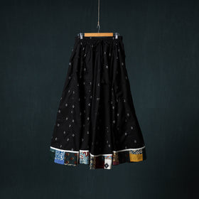 Jacquard 24 Kali Cotton Long Skirt with Patchwork Border 34
