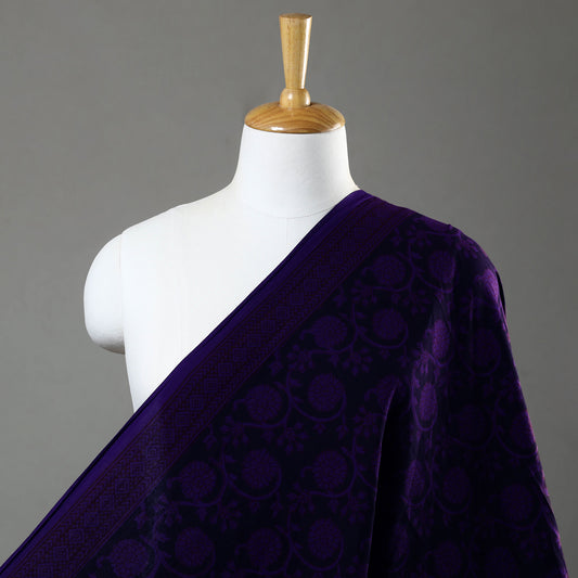 Purple - Bagh Block Printed Cotton Fabric 01