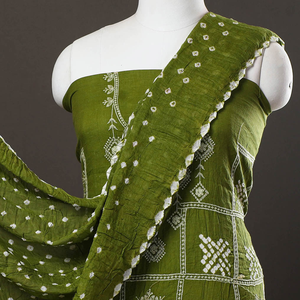 Bandhani kurta Material