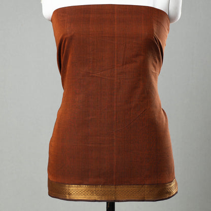 3pc Mangalagiri Handloom Cotton Suit Material Set with Zari Border 02