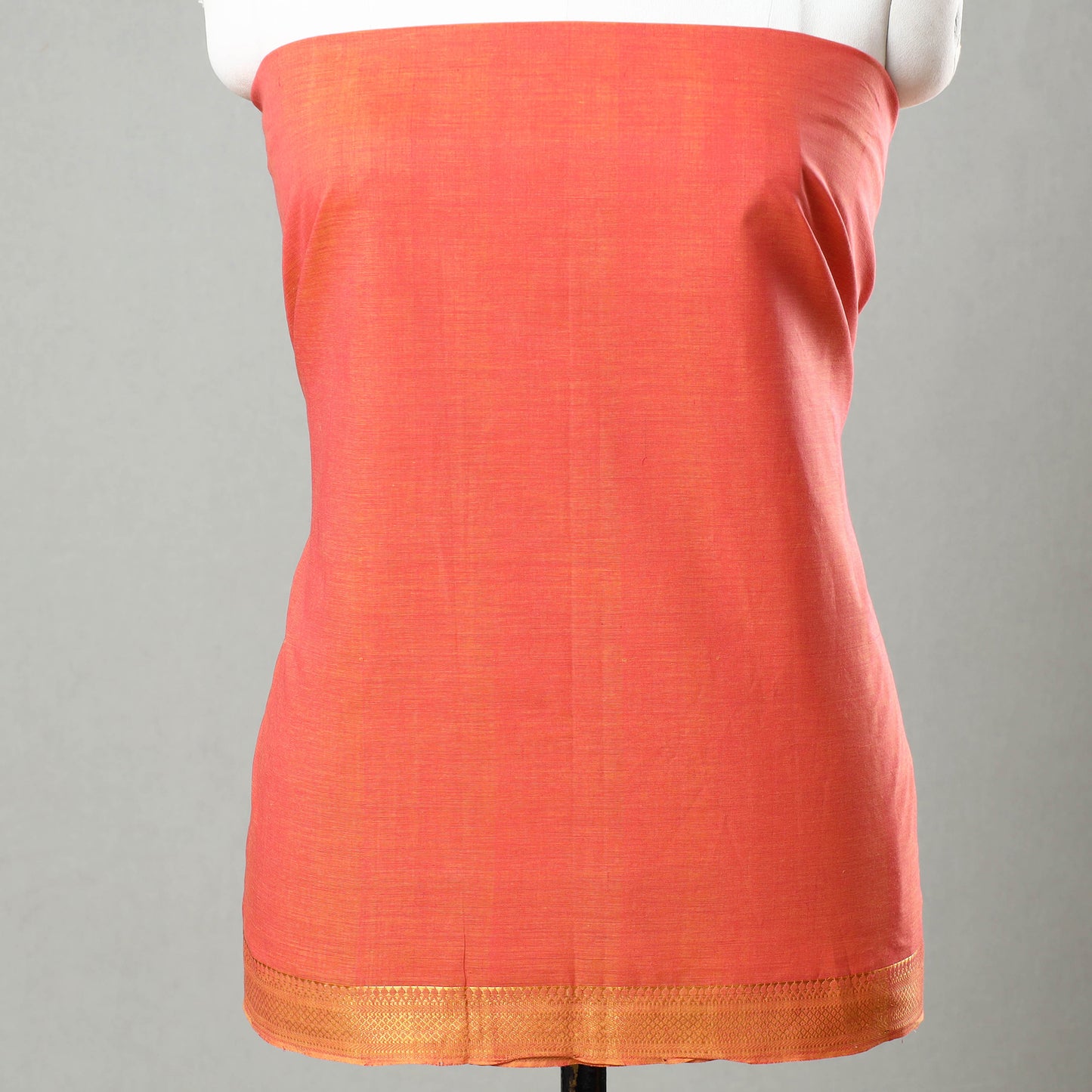 3pc Mangalagiri Handloom Cotton Suit Material Set with Zari Border 04