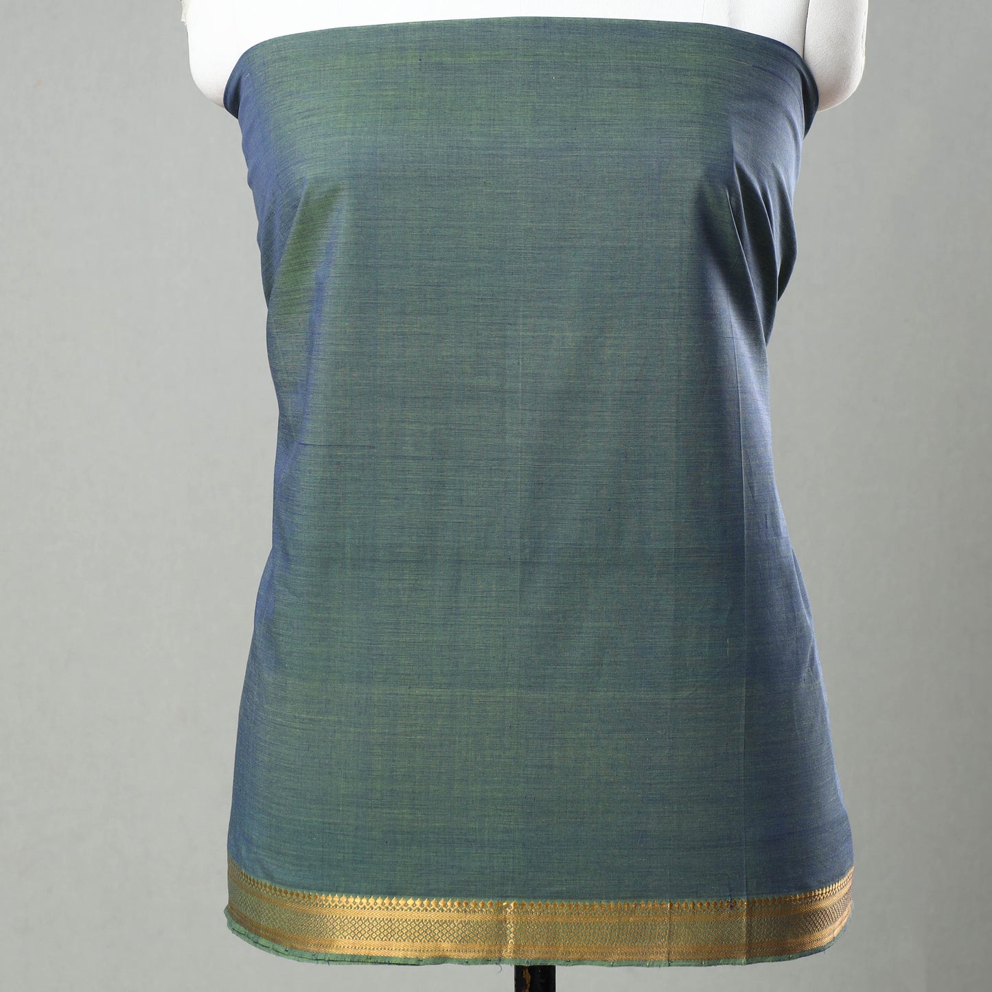 3pc Mangalagiri Handloom Cotton Suit Material Set with Zari Border 06