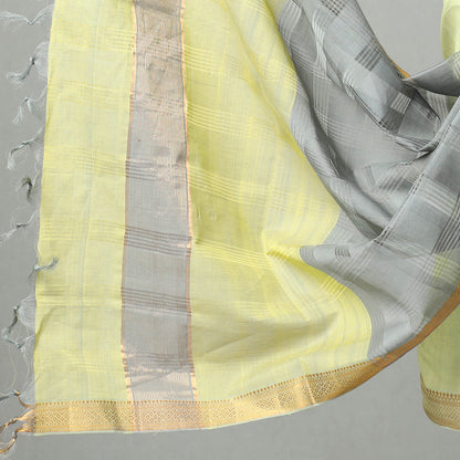 3pc Mangalagiri Handloom Cotton Suit Material Set with Zari Border 08