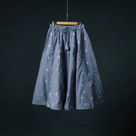 Blue - Jacquard 24 Kali Cotton Long Skirt 48