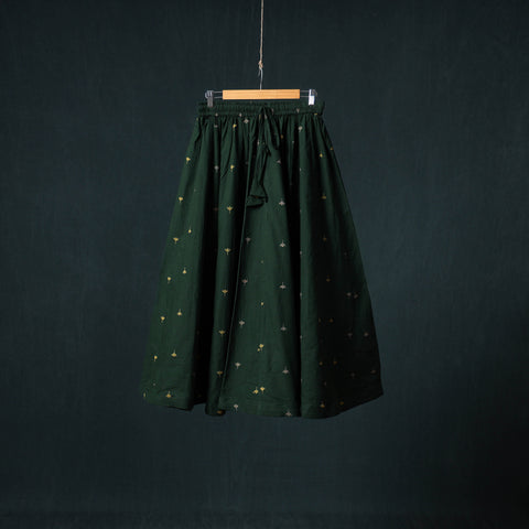 Green - Jacquard 24 Kali Cotton Long Skirt 52