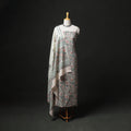 Floral Hand Block Sanganeri Print Woolen Unstitched Dress Material: Kurta, Bottom with Dupatta 14