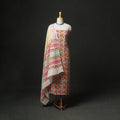 Floral Hand Block Sanganeri Print Woolen Unstitched Dress Material: Kurta, Bottom with Dupatta 15