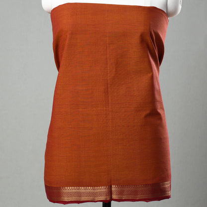 3pc Mangalagiri Handloom Cotton Suit Material Set with Zari Border 28