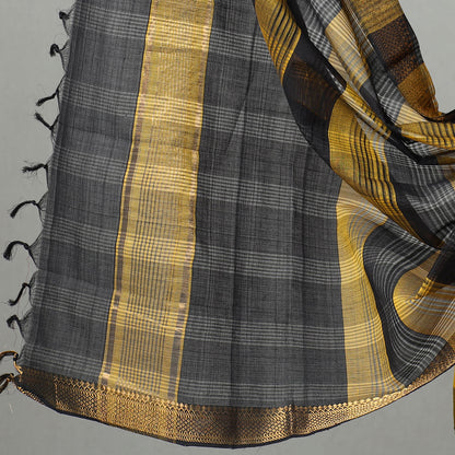 3pc Mangalagiri Handloom Cotton Suit Material Set with Zari Border 32