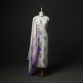Floral Hand Block Sanganeri Print Woolen Unstitched Dress Material: Kurta, Bottom with Dupatta 22