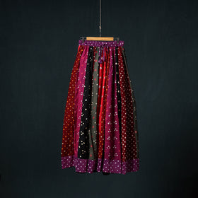 Bandhani Tie-Dye 24 Kali Patchwork Cotton Long Skirt 74