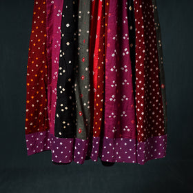 Bandhani Tie-Dye 24 Kali Patchwork Cotton Long Skirt 74