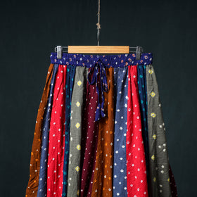 Bandhani Tie-Dye 24 Kali Patchwork Cotton Long Skirt 75