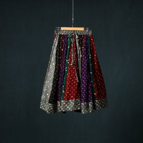 Bandhani Tie-Dye 24 Kali Patchwork Cotton Short Skirt 95