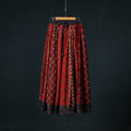 Ajrakh Hand Block Print 24 Kali Patchwork Cotton Long Skirt 97
