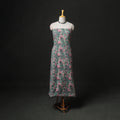 Floral Hand Block Sanganeri Print Woolen Unstitched Dress Material: Kurta with Bottom 48
