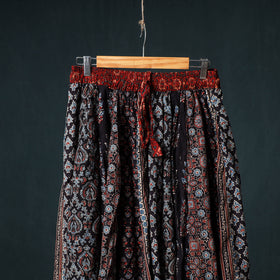 Ajrakh Hand Block Print 24 Kali Patchwork Cotton Long Skirt 99