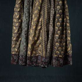 Ajrakh Hand Block Print 24 Kali Patchwork Cotton Long Skirt 104