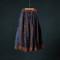 Ajrakh Hand Block Print 24 Kali Patchwork Cotton Long Skirt 105