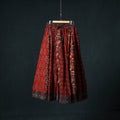 Ajrakh Hand Block Print 24 Kali Patchwork Cotton Long Skirt 107