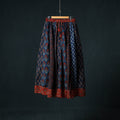 Ajrakh Hand Block Print 24 Kali Patchwork Cotton Long Skirt 108