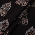 Black - kutch hand block ajrakh print natural dyed cotton