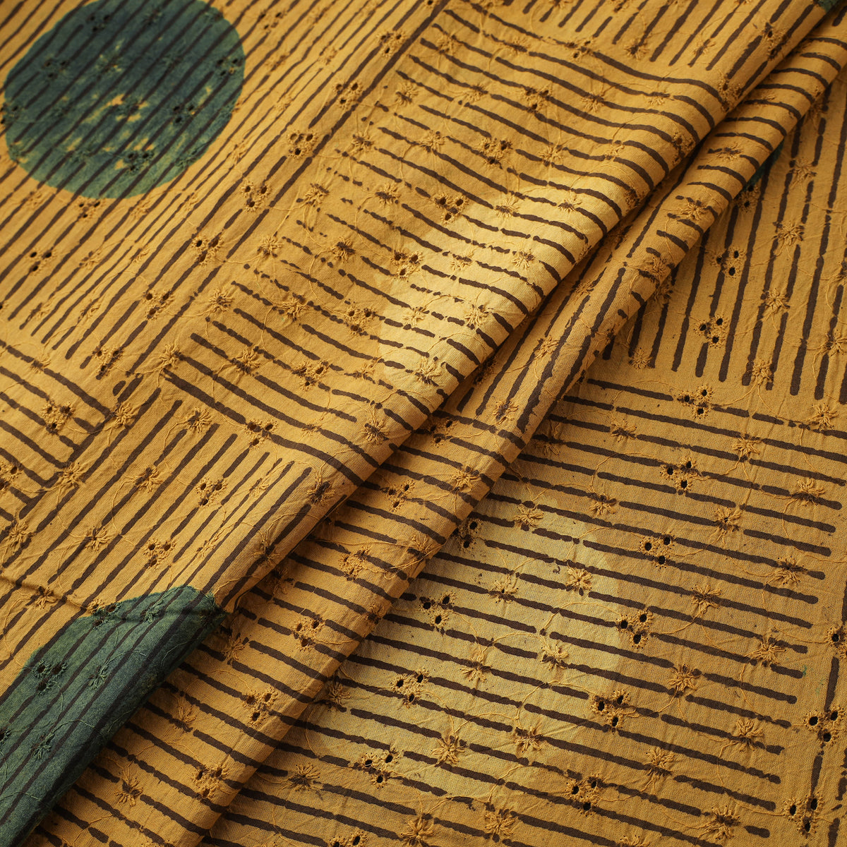 Kutch Hand Block Ajrakh Print Natural Dyed Cotton Hakoba Fabric 15