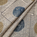 Beige - kutch hand block ajrakh print natural dyed cotton