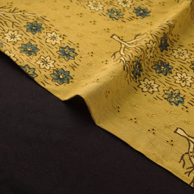 Yellow - kutch hand block ajrakh print natural dyed cotton