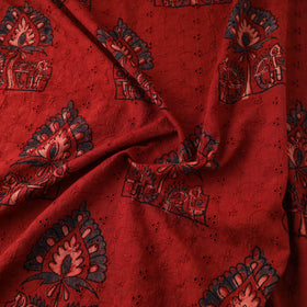 Kutch Hand Block Ajrakh Print Natural Dyed Cotton Hakoba Fabric 23