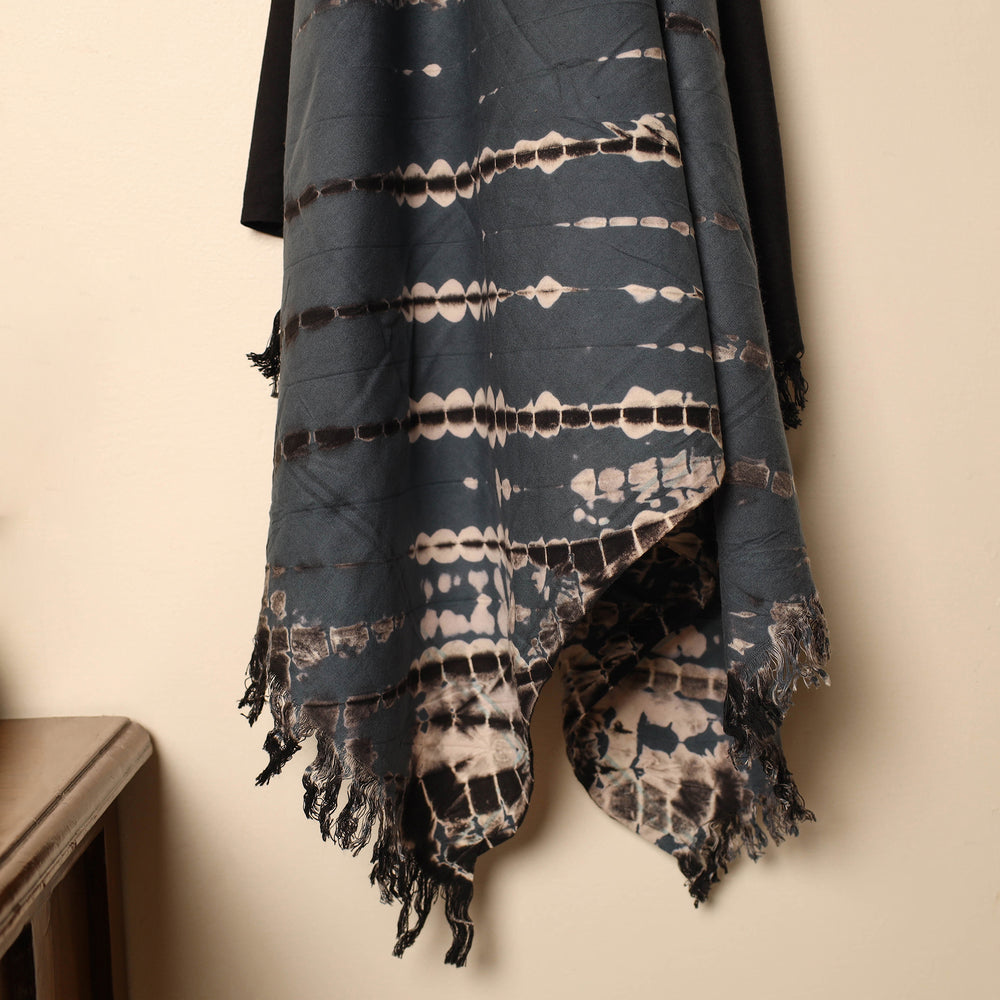 Grey - Tie & Dye Cotton Handloom Shibori Towel 74