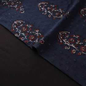 Kutch Hand Block Ajrakh Print Natural Dyed Cotton Hakoba Fabric 26