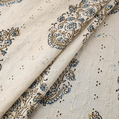 Kutch Hand Block Ajrakh Print Natural Dyed Cotton Hakoba Fabric 27