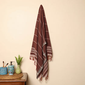 Buy Brown Organic Kala Cotton Handloom Towel Online