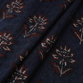 Blue - kutch hand block ajrakh print natural dyed cotton