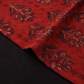 Kutch Hand Block Ajrakh Print Natural Dyed Cotton Hakoba Fabric 30