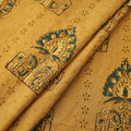 Yellow - kutch hand block ajrakh print natural dyed cotton