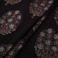 Black - kutch hand block ajrakh print natural dyed cotton