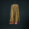 Bagru Hand Block Print 24 Kali Cotton Long Skirt with Patchwork Border 127