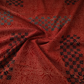 Kutch Ajrakh Print Hand Block Natural Dyed Cotton Fabric 01