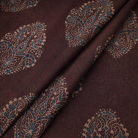 Kutch Ajrakh Print Hand Block Natural Dyed Cotton Fabric 03