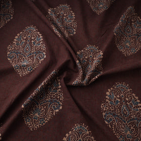 Kutch Ajrakh Print Hand Block Natural Dyed Cotton Fabric 03