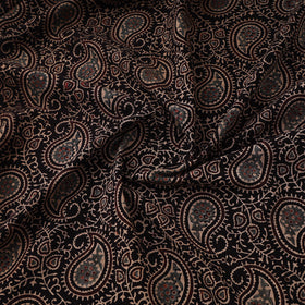 Kutch Ajrakh Print Hand Block Natural Dyed Cotton Fabric 06
