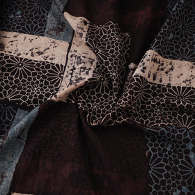 Kutch Ajrakh Print Hand Block Natural Dyed Cotton Fabric 08