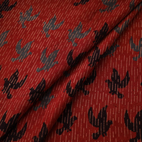 Kutch Ajrakh Print Hand Block Natural Dyed Cotton Fabric 09