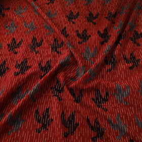 Kutch Ajrakh Print Hand Block Natural Dyed Cotton Fabric 09