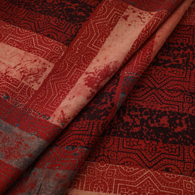 Kutch Ajrakh Print Hand Block Natural Dyed Cotton Fabric 12
