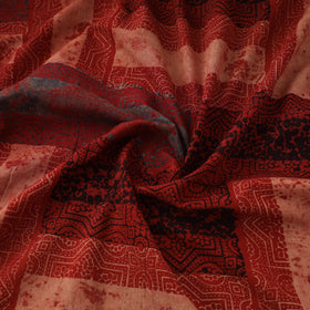 Kutch Ajrakh Print Hand Block Natural Dyed Cotton Fabric 12