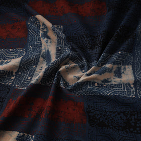 Blue - kutch ajrakh print hand block natural dyed cotton